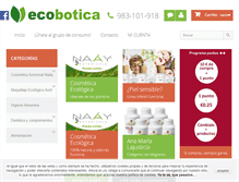 Tablet Screenshot of laecobotica.com